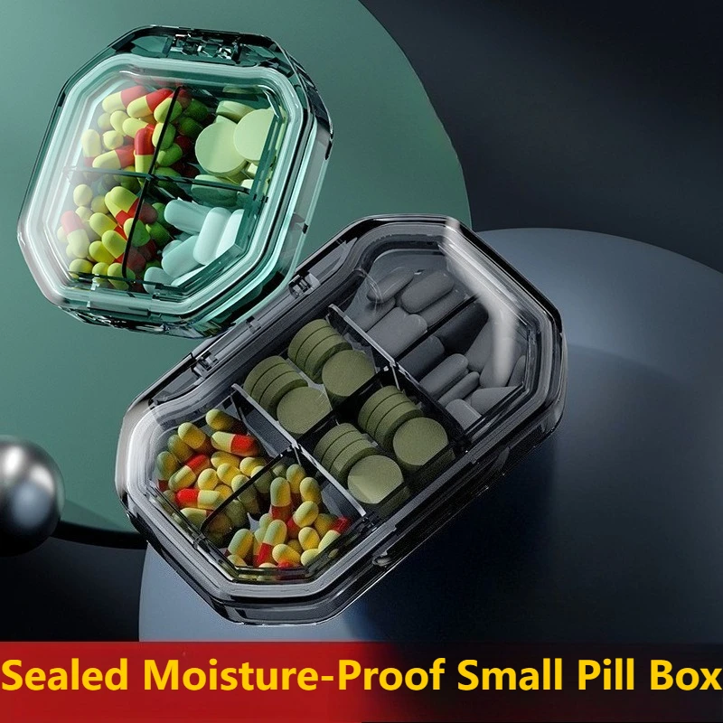 

Мини-коробка для лекарств в скандинавском стиле, семь дней в неделю, портативная маленькая аптечка, герметичная влагостойкая упаковочная коробка для лекарств