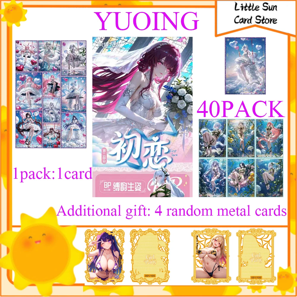 

Origional Goddess Story Collection Card First Love Wave 1 A4 Acrylic 8 Series Various Processes Collection Card Family Gift