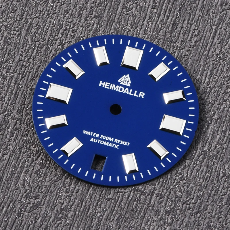 Heimdallr 29mm watch dial BGW-9 luminous for NH35A/36A movement 3.0 O'clock Crown watch dial fit dive watch