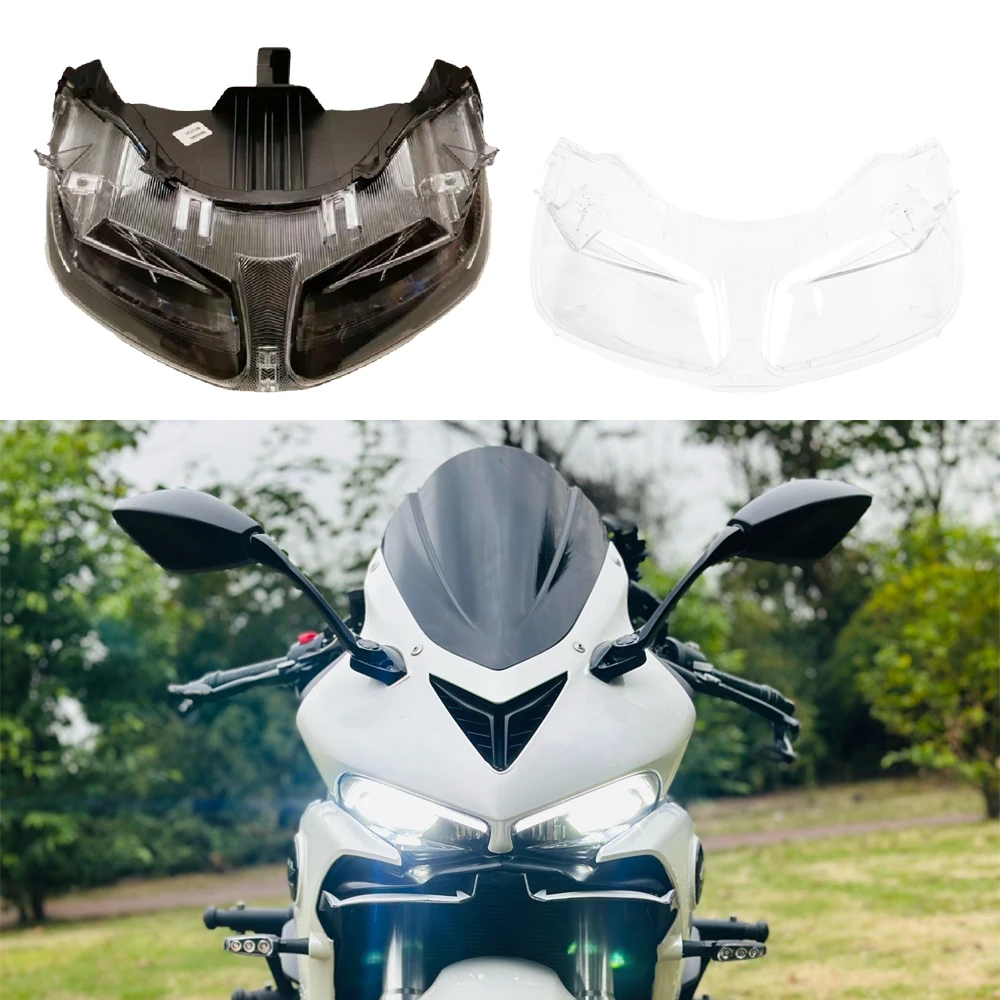 For QJMOTOR SRK600RR SRK 600 RR 2020 2021 Qianjiang Sai600 Motorcycle Headlight Protective Cover Head Light Assembly Indicators