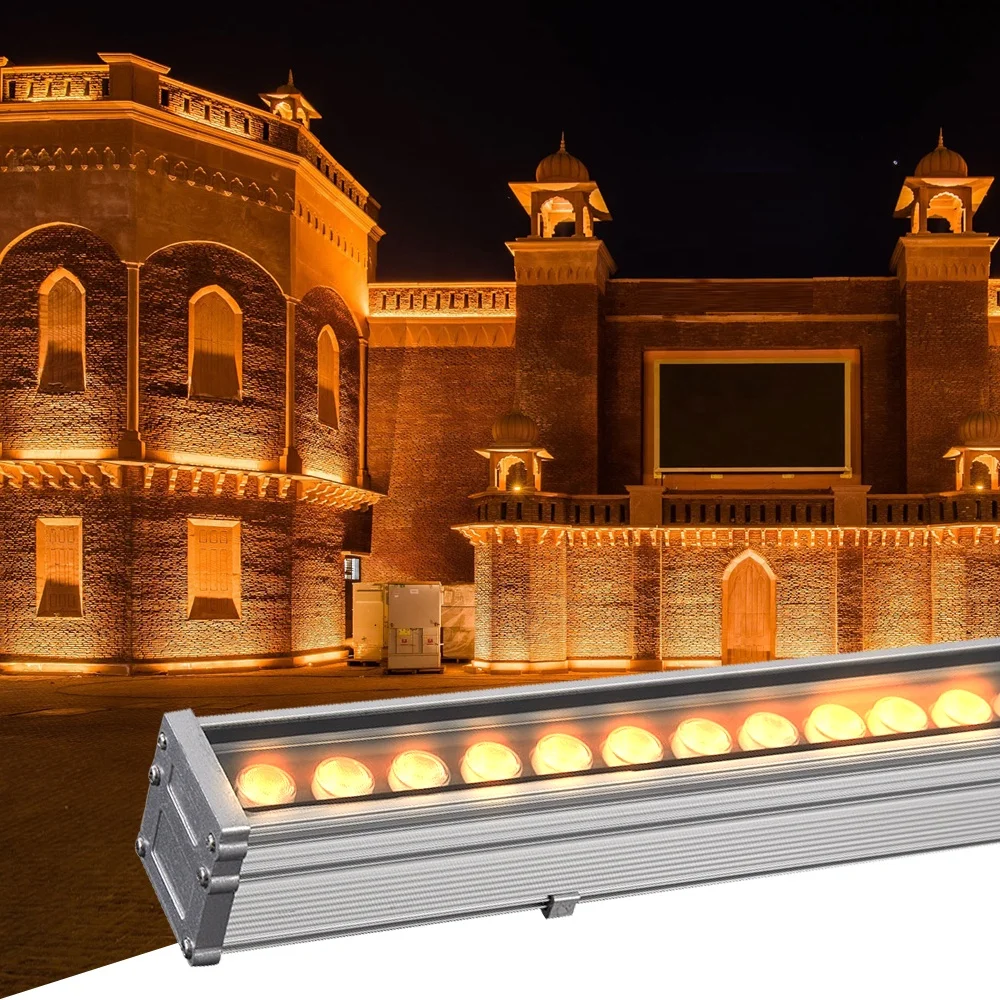 Aluminum 7W-108W Led Linear Wall Washer Church Lighting Warm White Stage  DMX Outdoor IP65 Waterproof LED   