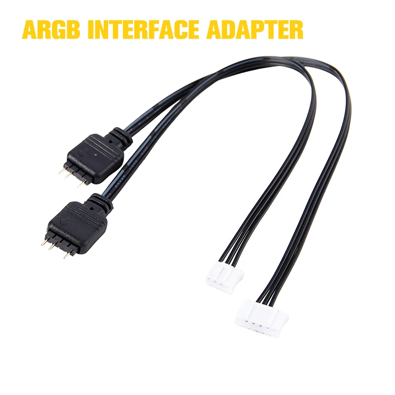 5V 3Pin ARGB Interface Adapter 4/6PIN Jack Adapter Cable for COOLMOON Controller