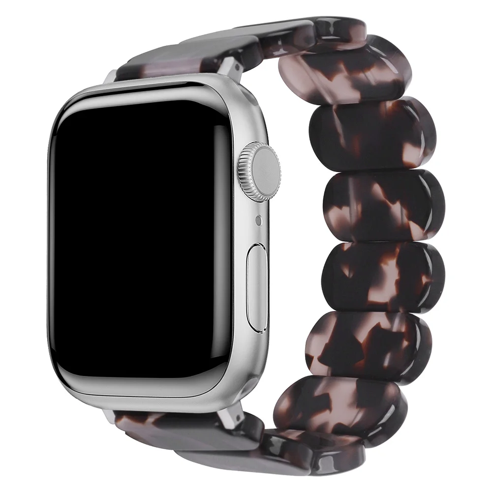 Correa de resina para Apple watch band 49mm 40mm 41mm 42mm 44mm 45mm 46mm correa de fuerza elástica de resina correa iwatch serie 10 9 8 7 SE 6