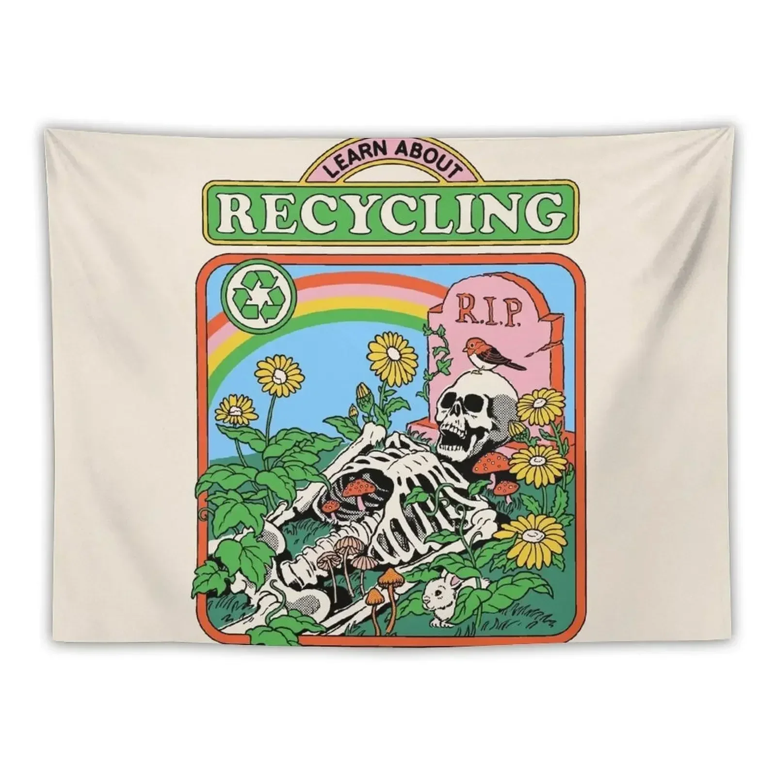 Learn About Recycling Tapestry Decorative Wall Murals Wall Decor Tapestry