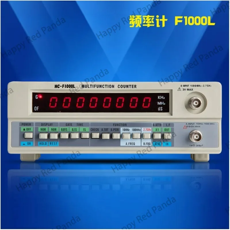 HC-F1000L Frequency Meter 1G Frequency Crystal Signal Counter Test 8-bit LED Display