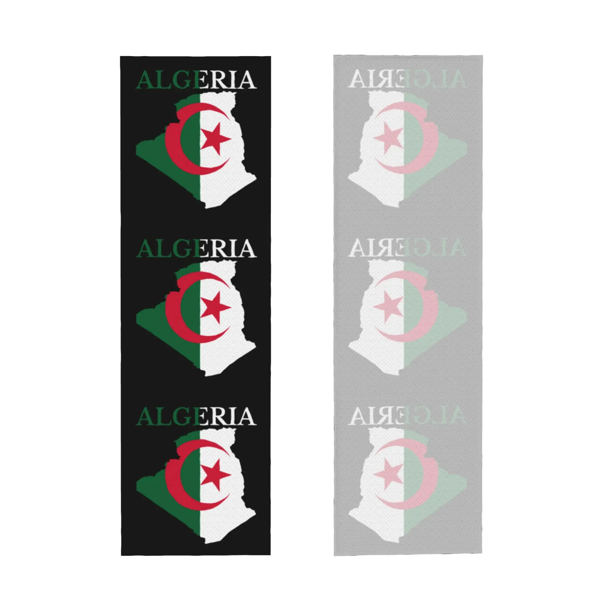 Algeria Map Algerian Flag Cold Exercise Towel  Yoga And Fitness Running Outdoor Activities Travelling Swimming Camping Towels
