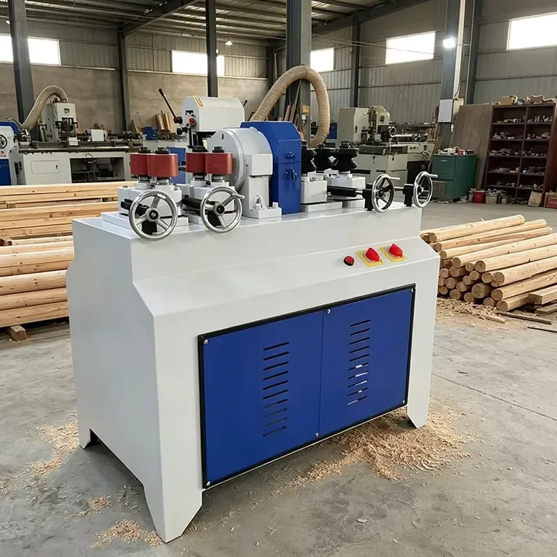 CE Certification Efficient 380V Automatic Round Bar Machine Versatile 35cm Processing Length Wood Round Rod Making Machine