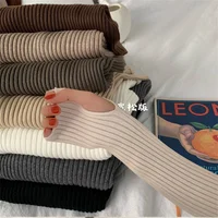Korean Jumper Female Solid Basic Cheap Top 2025 Women Pullover Turtleneck Sweater Autumn Winter Long Sleeve Slim Elastic 2