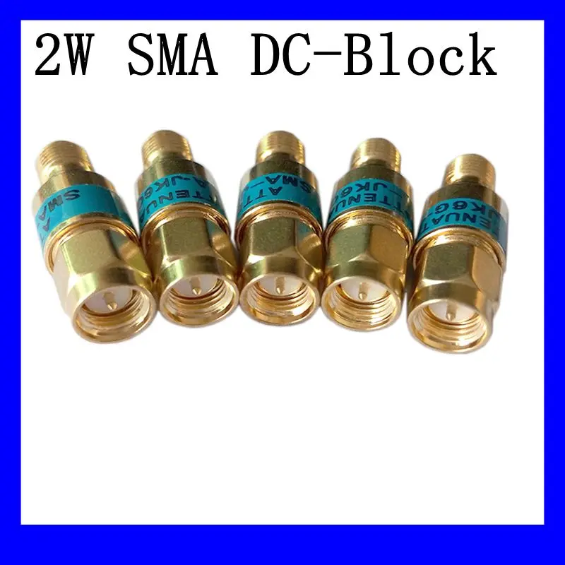 

2W SMA Male to Female DC-Block DC-6.0GHz 50ohm RF Coaxial Block SWR 1.2 DC Blocker Connector