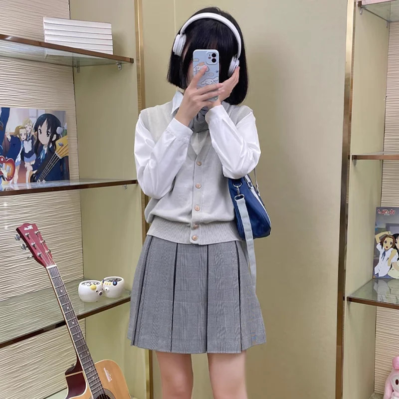 Japão Coreano Estudante Colete De Malha, Camisola Cardigan, Meninas Seifuku JK Uniforme, Roupas de Escola Alta, Outono e Inverno Casaco