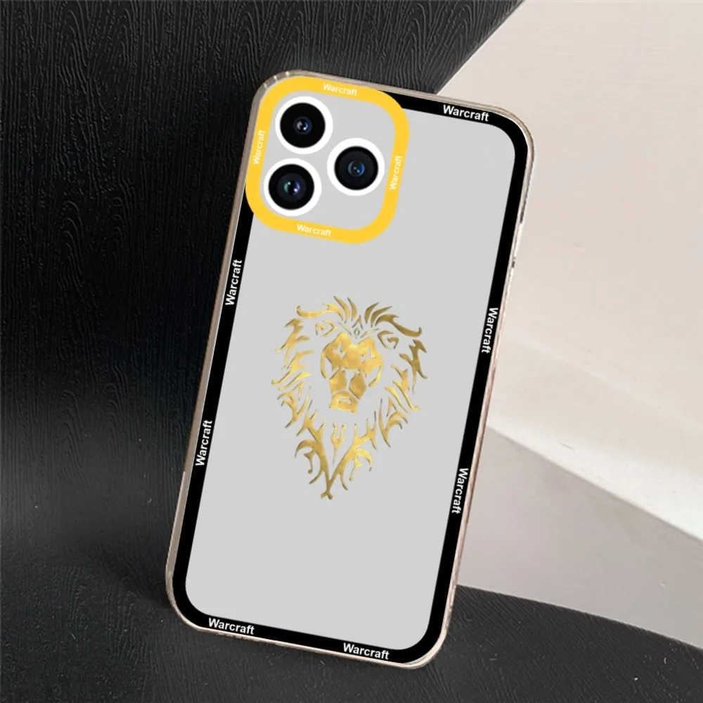 W-Warcraft Game Phone Case For iPhone 11 12 Mini 13 14 15 Pro Max Transparent Shell