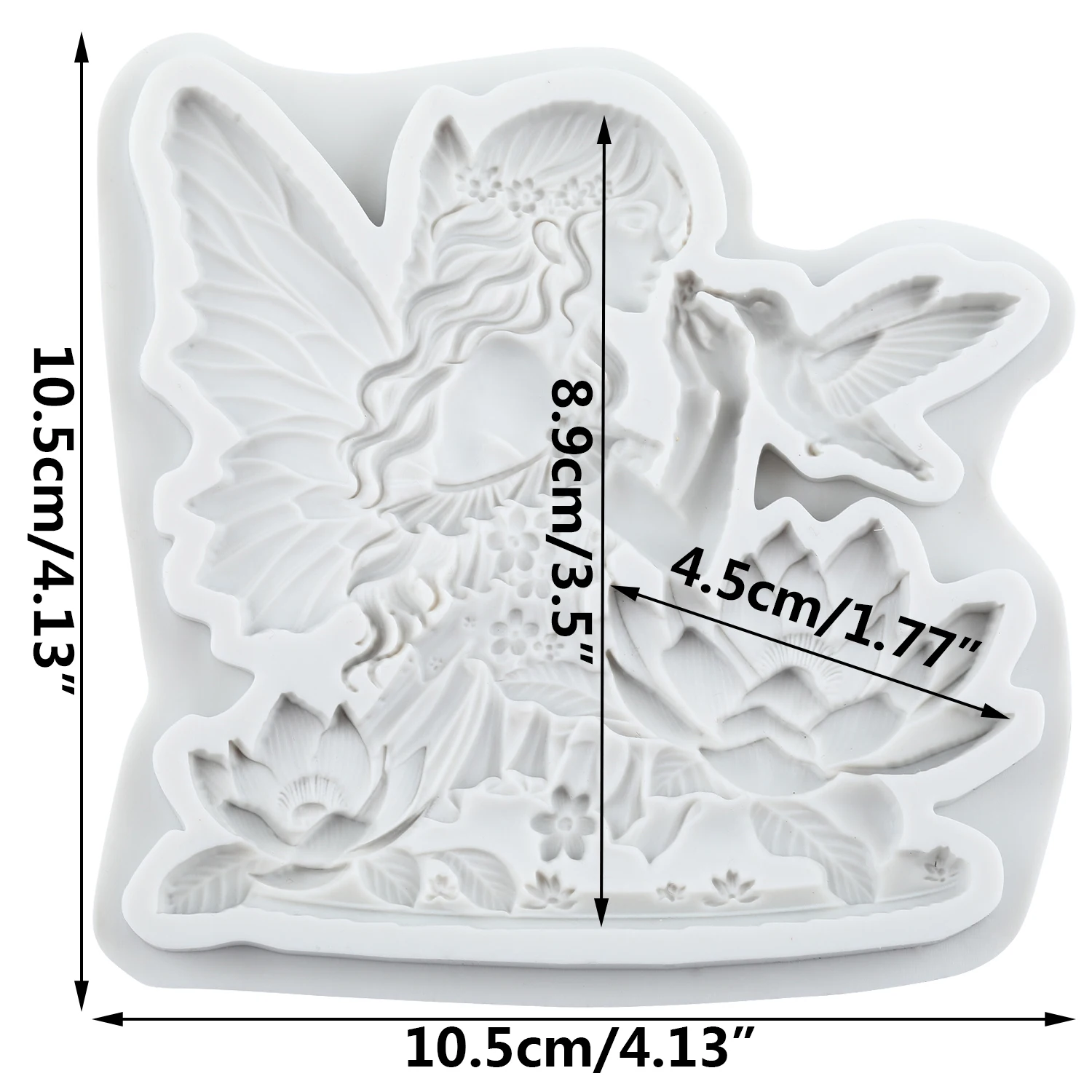 Butterfly Fairy Silicone Molds Flower Fairy Fondant Cake Decorating Tools Cupcake Topper Chocolate Craft Gum Paste Polymer Clay