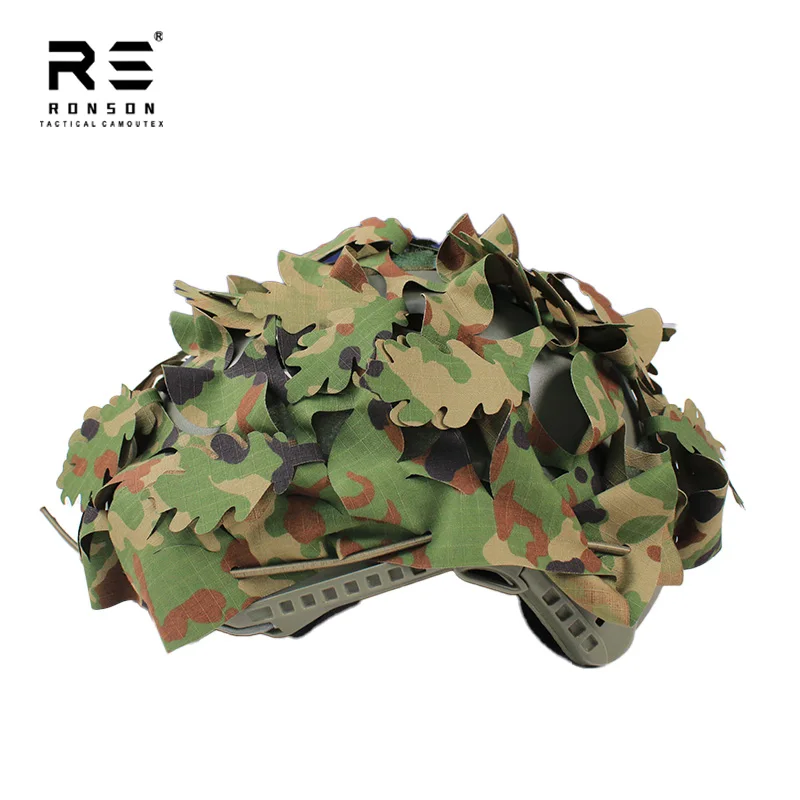 JSDF اليابان الدفاع عن النفس الأرض التمويه ثلاثية الأبعاد قطع الليزر التكتيكية سريعة خوذة غطاء مقشر الادسنس الألوان الدفاع الشخصي سكريم