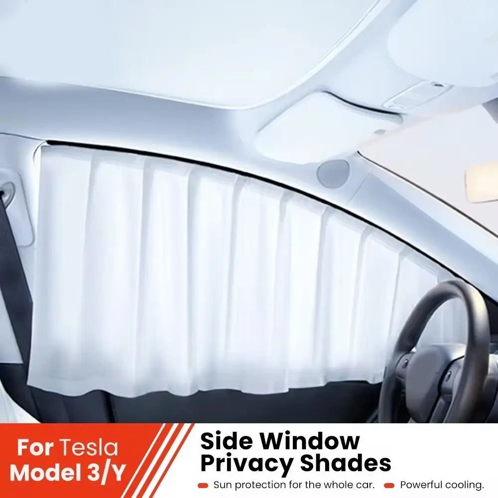 

4pcs NEW Cooling Car Window Shade Full Coverage Seamless Design Sun Shade Brea Car Sun Protection for Model 3 Y Car Accessories