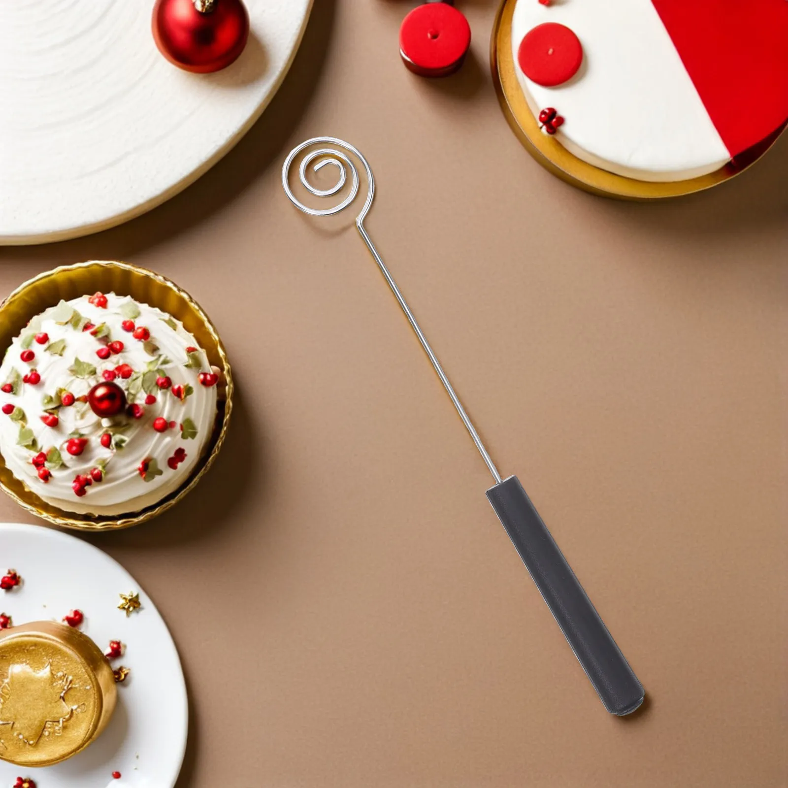 Juego de 4 Tenedores Espirales para Bañar en Chocolate, de Acero Inoxidable, para Decorar Pasteles, Frutas, Queso, Salsas y Fondue