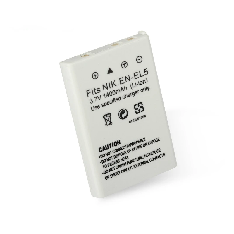 EN-EL5 3.7 1400mAh Polymer Battery Is Compatible with Nikon EN-EL5 P90/100/500/510/520 Full Decoding and Original Battery