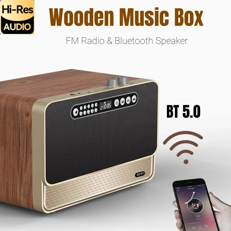 Wireless Bluetooth 5.0 80W High-power Subwoofer with Dual Speakers 3D Surround FM Radio Supporting Hands-free Call Support Mic