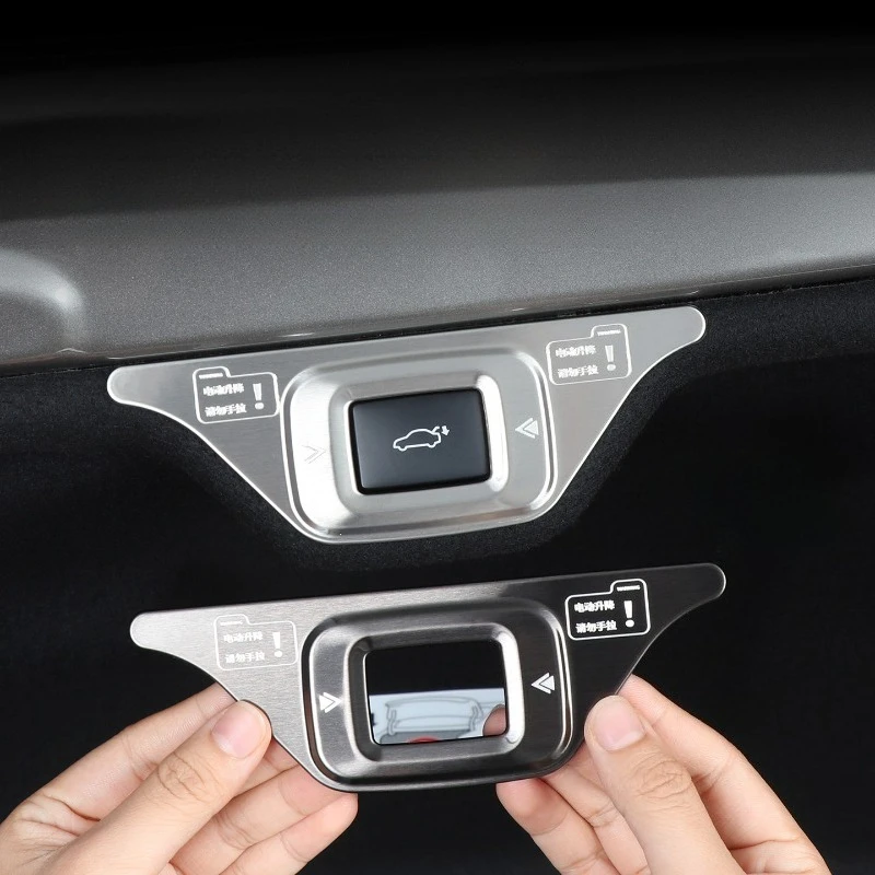 Tailgate Button Switch Sticker and Trunk Release Button Frame Cover for 2026 Lexus ES300h 8th Gen Modification Accessories
