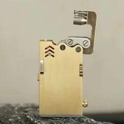 Handmade Brass Sixth Generation Automatic Ignition Mechanical Armored Dragon Tongue Lighter One-click Ejection Kerosene Lighter