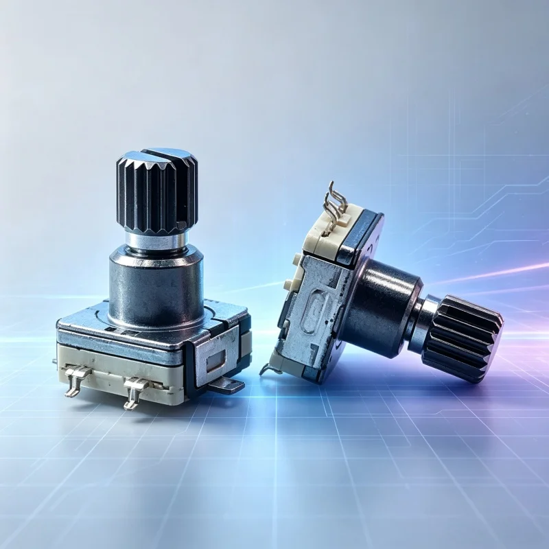 5pcs SMD EC11 Rotary Encoder Surface Mount Type Push Switch Rotary Encoder Volume Adjustment 12mm Plum ShaftComponent