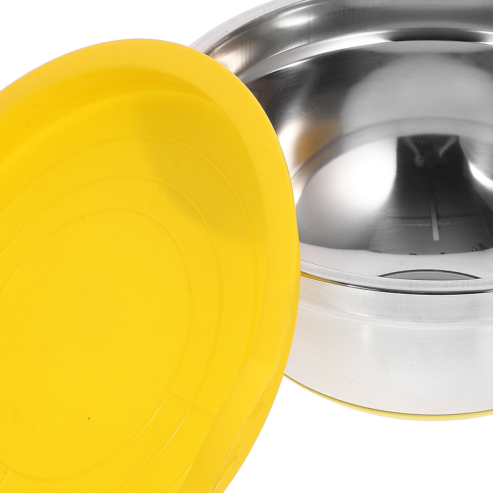 

4 Pcs Non-slip Mixing Bowl Baking Salad Bowls Stainless Cooking Silica Gel Noodle