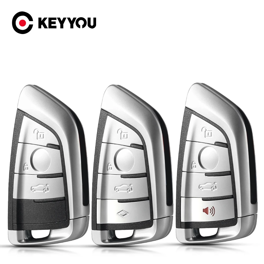 

Брелок для автомобильного ключа KEYYOU, 1 шт., 3 кнопки, для BMW 1, 2, 7 серии X1, X5, X6, X5M, X6M