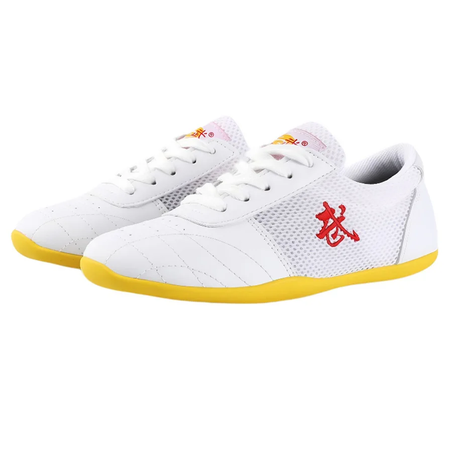 USHINE PU Bambini Kung Fu Scarpe Arti marziali cinesi Wushu Taichi Calzature per uomini Donne Bambini Taiji Scarpe da ginnastica da allenamento