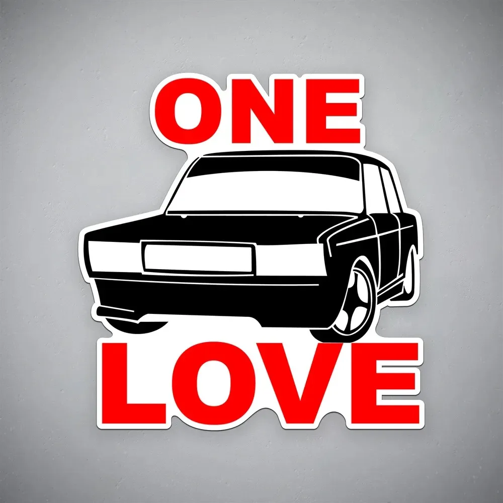 

Vinyl car decals "Semera ONE LOVE Laptop Book Fridge Guitar Motorcycle Helmet ToolBox Door PC Boat