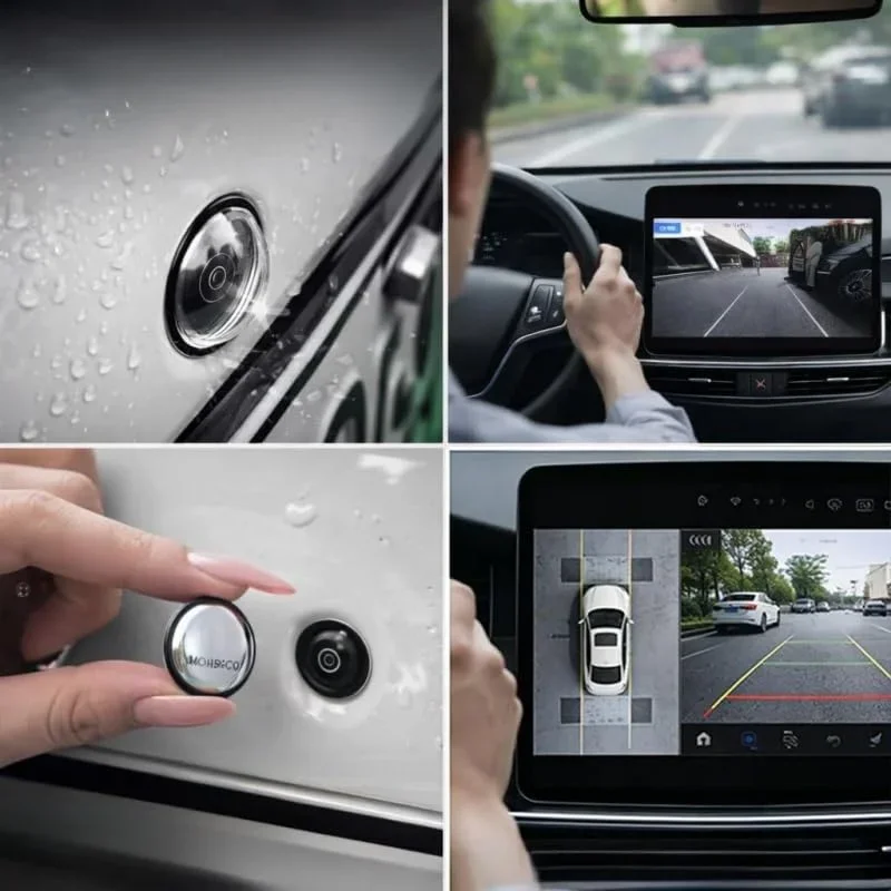 Car 360° Panoramic Camera Protective Cover – Reverse Camera Lens Guard, Dustproof Anti-Scratch Anti-Collision, HD Clear Vision