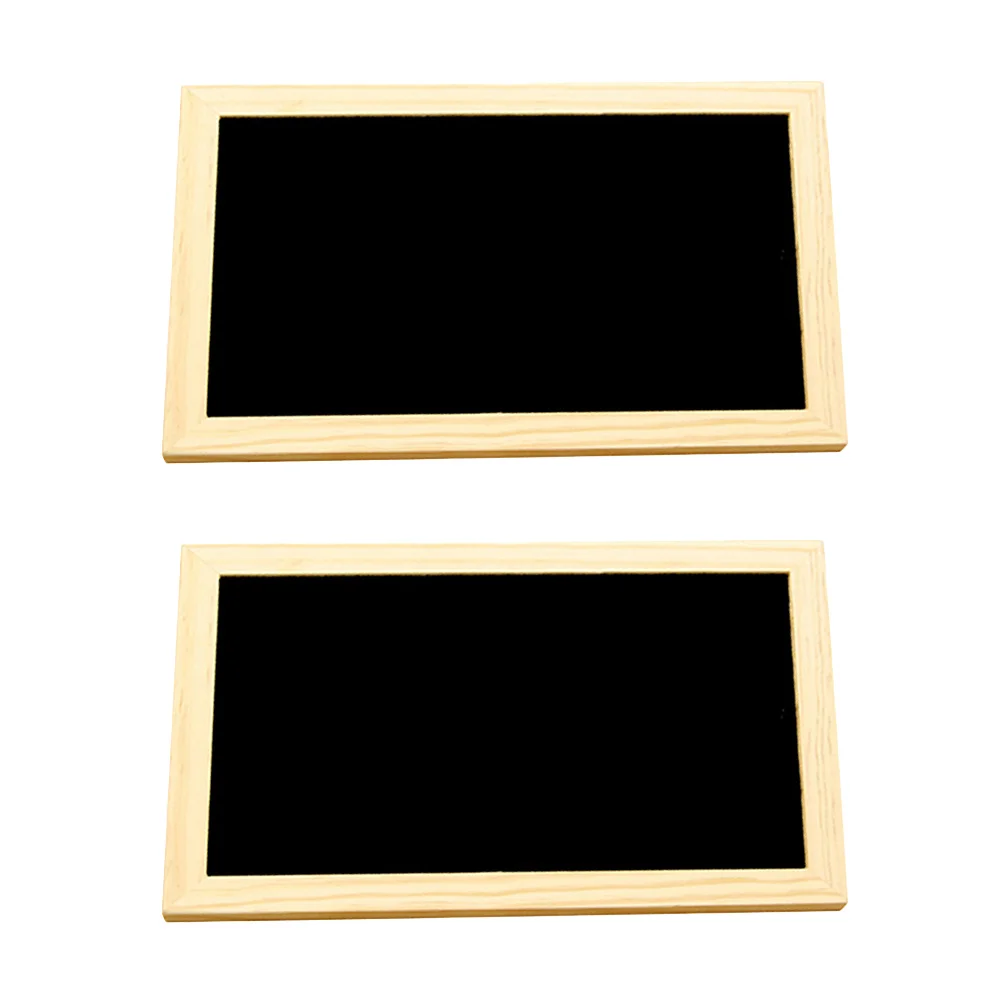 2 قطعة علامات السبورة الخشبية 30X20 سنتيمتر لوحات الرسائل القابلة لإعادة الاستخدام جدار ديكور عرض السبورة المعلقة خفيفة الوزن المحمولة #3