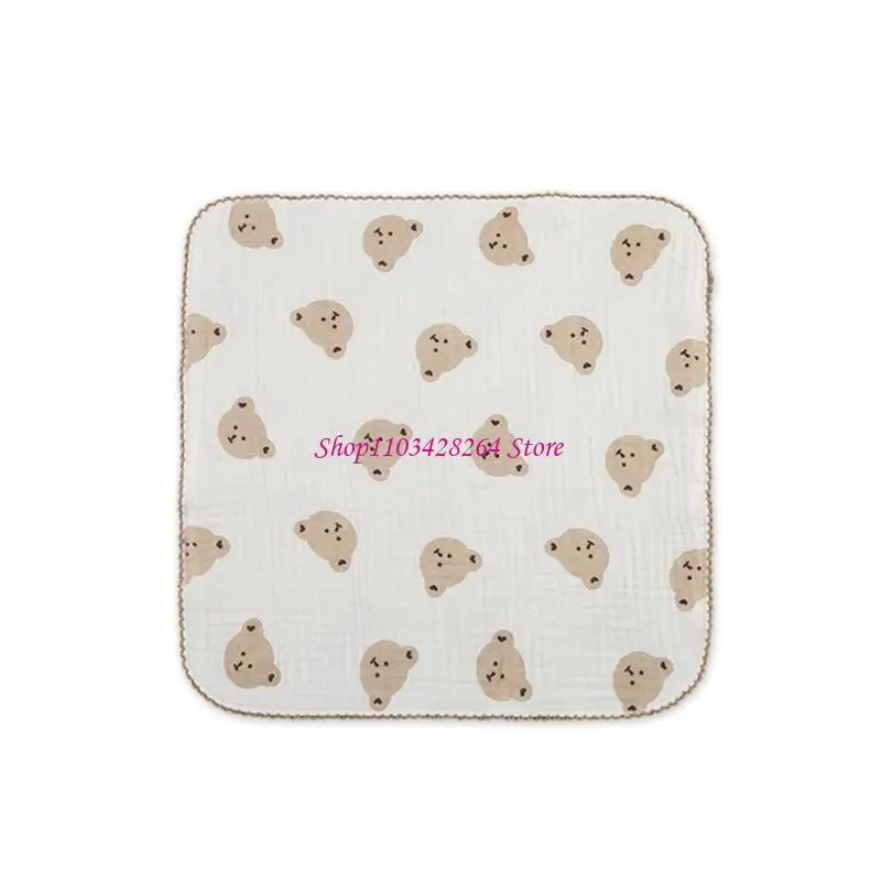 

Infant Drooling Towel Breathable Flower Cloth Teething Burp Cloth Face Towel