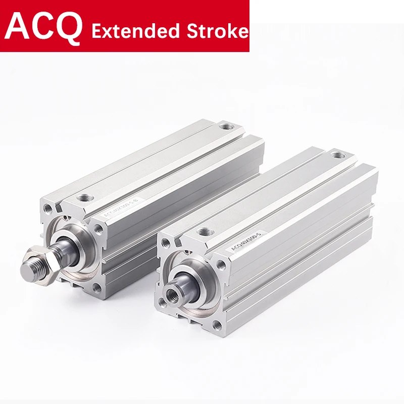 

High Quality Air Pneumatic Cylinder ACQ32/40/50/63*110/120/130/140-S-B Extended Stroke Compact Thin Cylinders