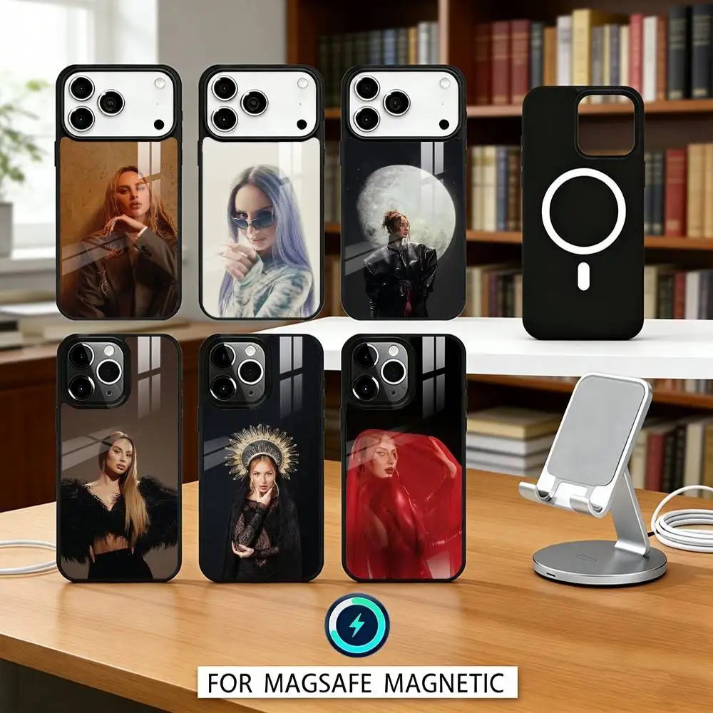 

Anna Singer Asti Phone Case Magnetic For iPhone17 16 15 14 13 12 Pro Max For Magsafe Wireless Charging Cover