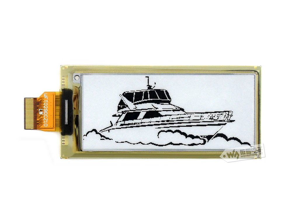 2.9inch e-Paper HAT (D),296×128,flexible E-Ink display HAT for Raspberry Pi,Bendable,Without Electricity