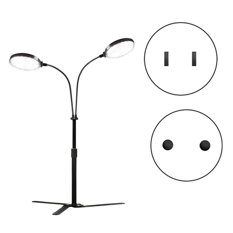 BAAG-屋内植物用成長ライト、屋内栽培用6000Kフルスペクトル植物ライト、3.5: LEDデュアルリング成長ライト