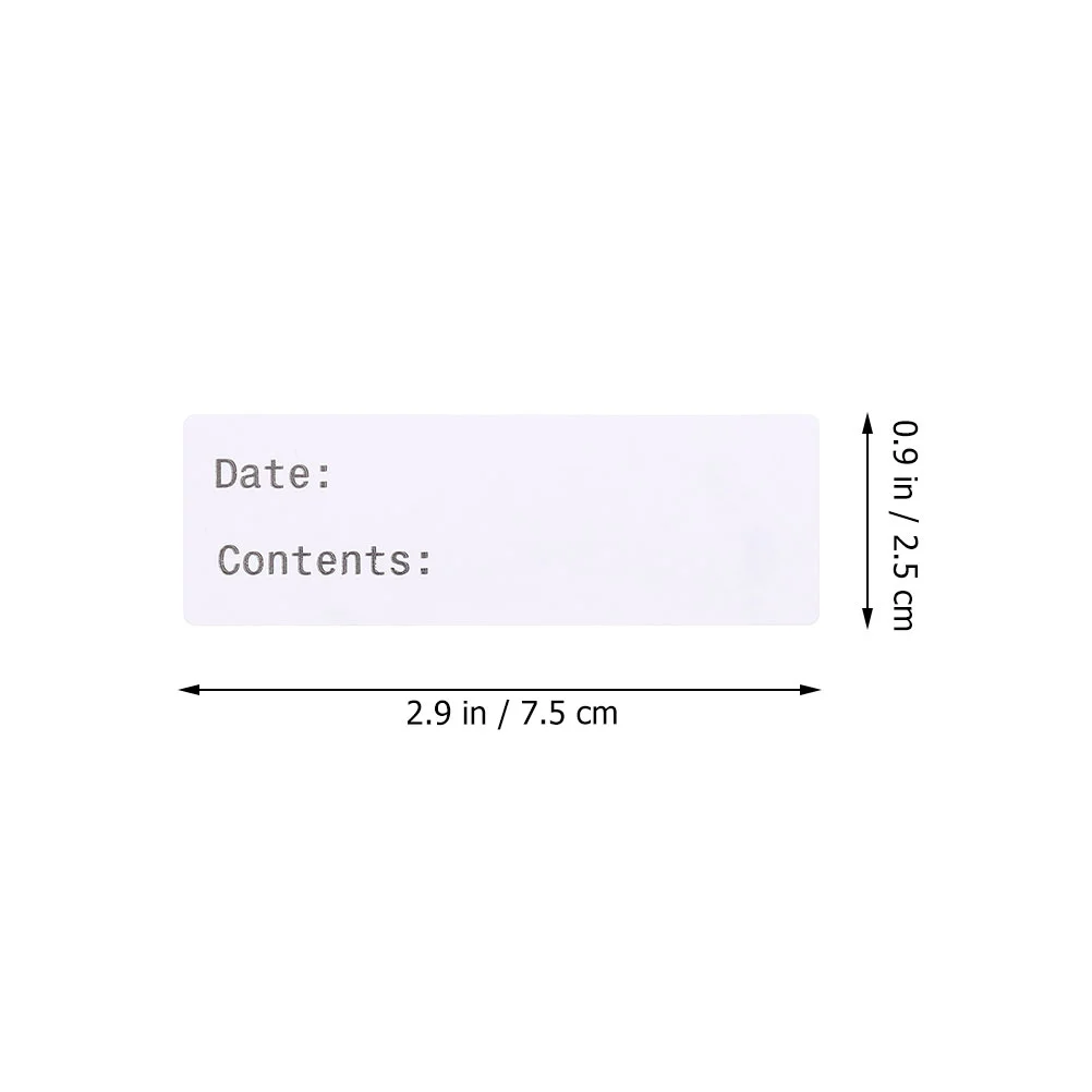 Food Marking Labels Storage Stickers Handwriting Blank Date Pantry for Containers Preprinted Nail