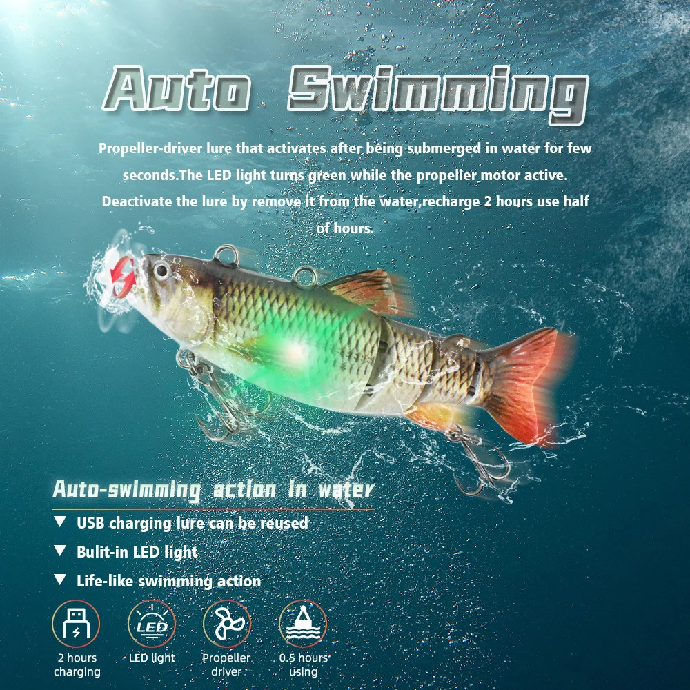 

20 г/90 мм светодиодные фонари, автоматическая приманка для плавания, пропеллер, USB аккумуляторная приманка для ловли карпа, электронные автоматические приманки для рыбы, приманки для плавания