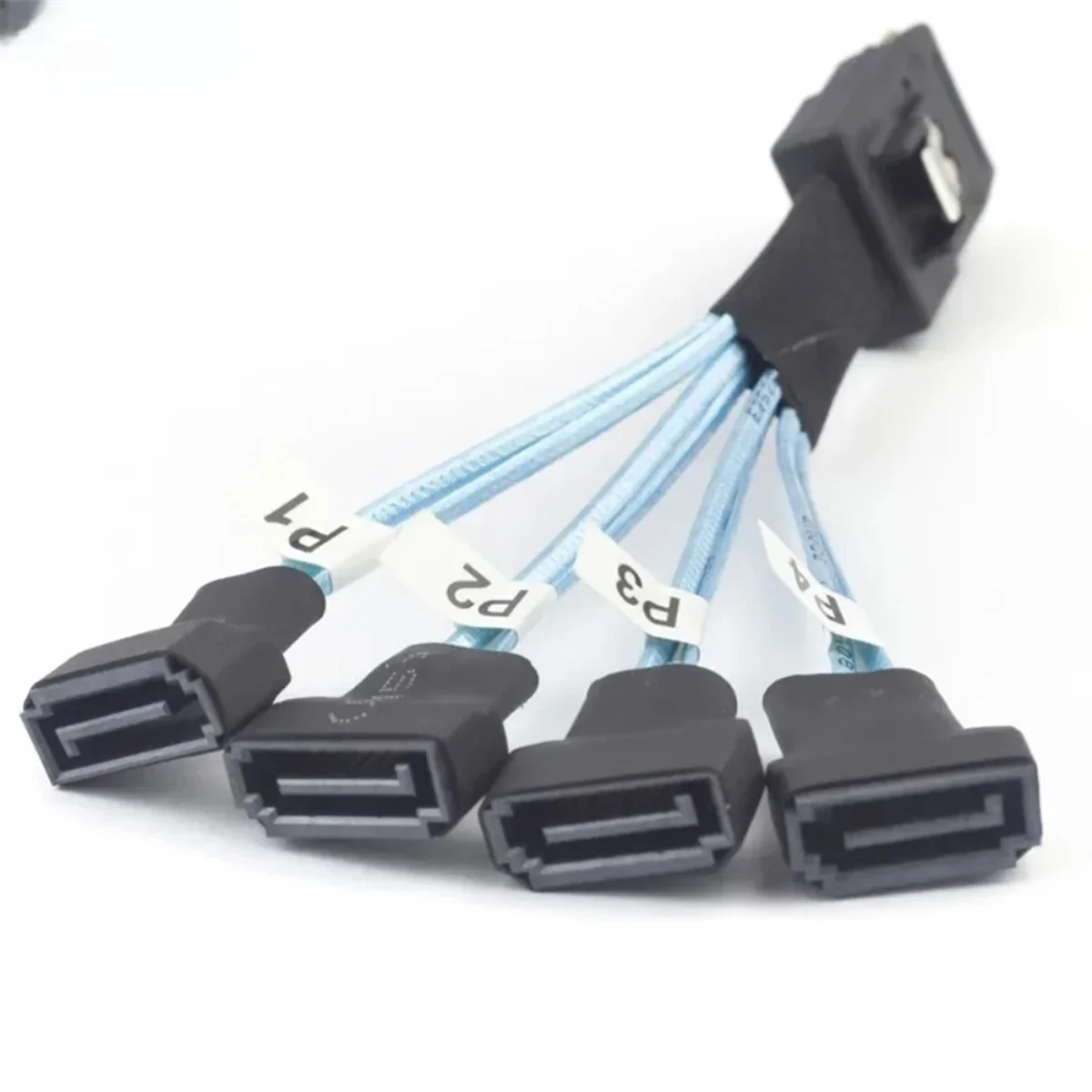 Hot sale Mini SAS SFF-8087 to 4X SATA Male 3.0 SSD High Speed Data Transfer Cable 1 to 4 0. Computer Cables Hardware Cables