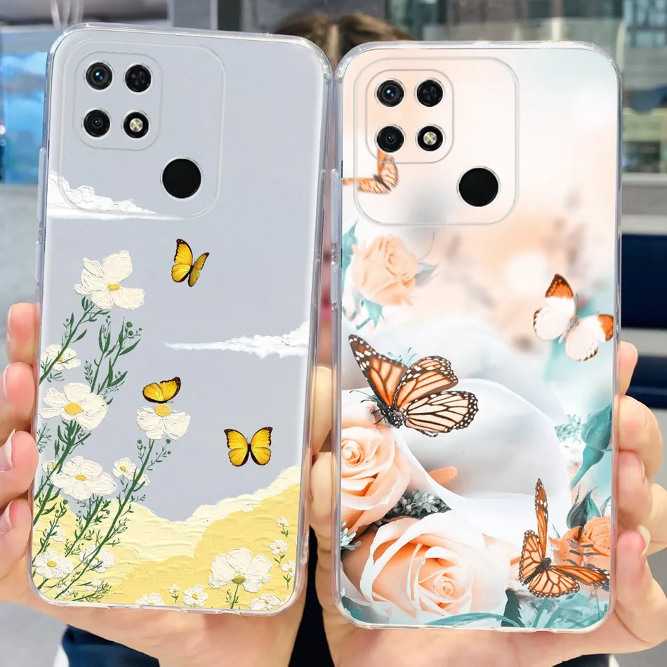 Cute Phone Case For Xiaomi Redmi 10C 10A 10 Soft Silicone TPU Back Cover For Redmi 10 (India) 10C Fundas Redmi10 10A  Bumper