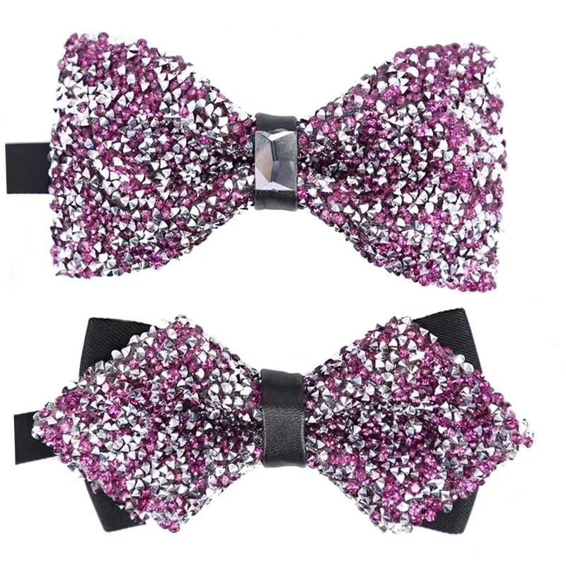 Bow tie crystal sky full star Rhinestone banquet nightclub super flash diamond wedding bridegroom pot collar bow tie