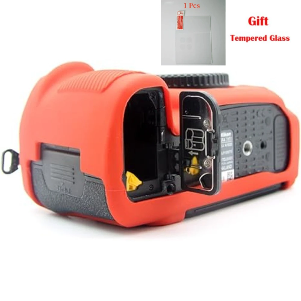 

Camera Protective Cover Silicone Cover ，For Nikon D750 Skin Nice soft Silicone Camera Video Bag + free tempered film