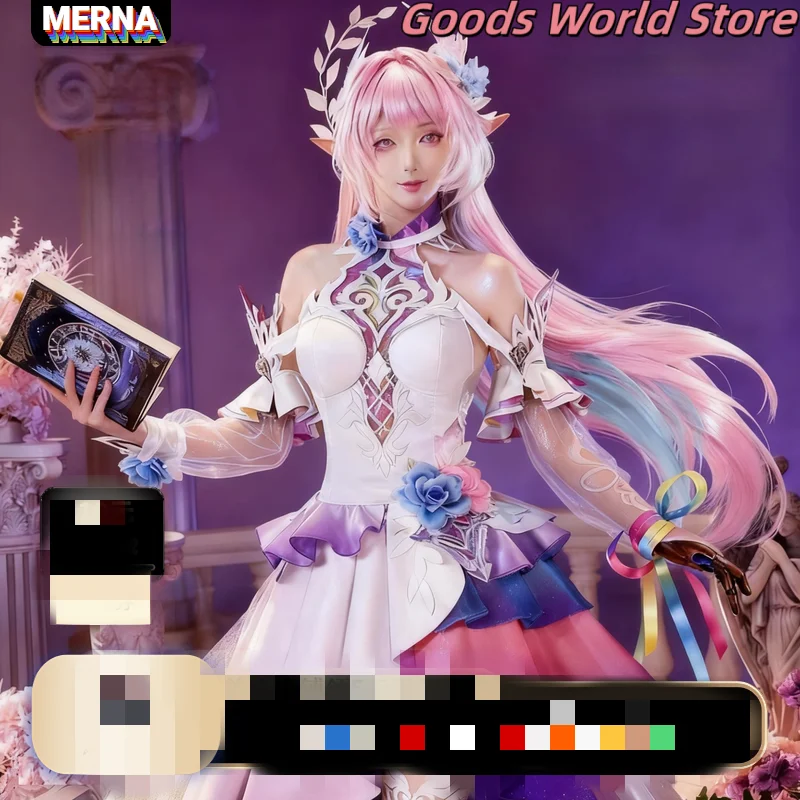 In stock Cyrene Cosplay Costume Dress Uniform Anime Game Honkai Star Rail Cyrene Halloween Party Role Play Clothing Women