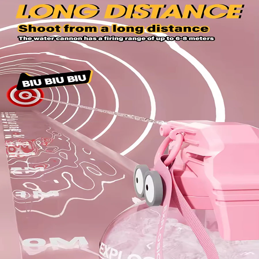 محاكاة القنبلة اليدوية شكل الكرتون مدفع المياه للأطفال الصيف التدفق المياه بركة شاطئ البحر لعبة الماء مضحكة