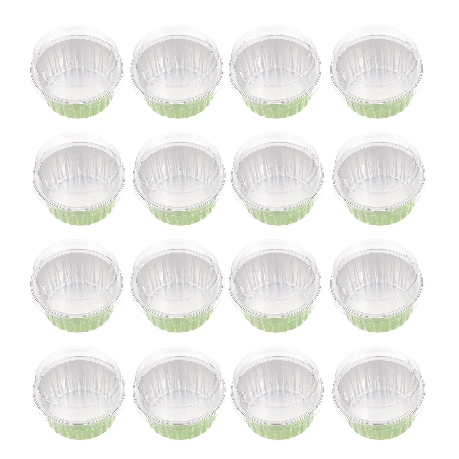 

50 Pcs Dessert Cups Thickened Aluminum Foil Baking Supplies Heat Resistant Wear Corrosion Resistant Pudding Cake Bowls