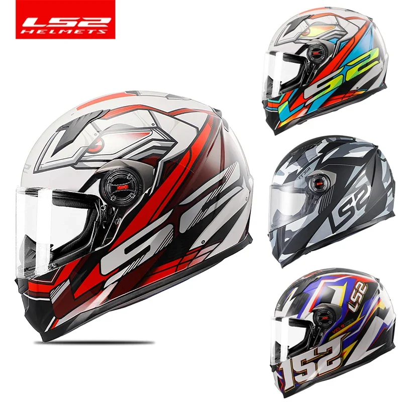 

Original Full Face Motorcycle Helmet LS2 FF358 Motocross Racing Man Woman Casco Moto Casque ECE Approved 4 Star Certification