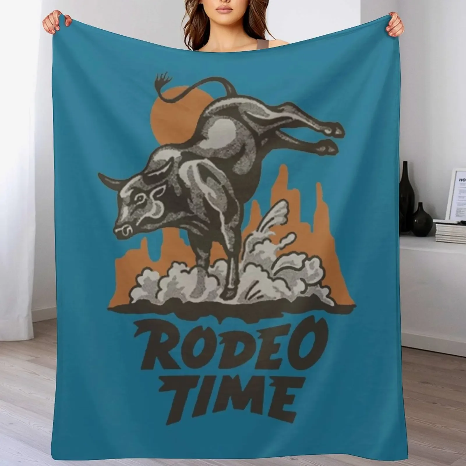 

Dale Brisby : Rodeo Time Throw Blanket heavy to sleep Beach Large Warm Blankets