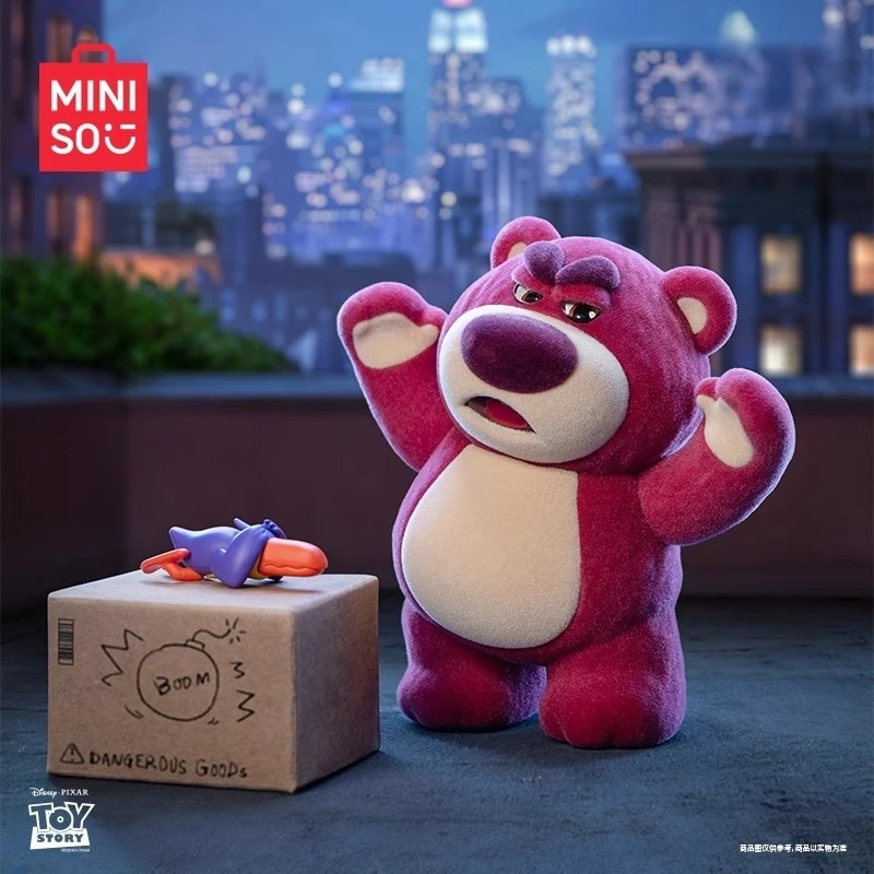 MINISO Lotso الساحرة الكبيرة بوس سلسلة صندوق أعمى الكرتون ديزني نموذج لطيف الحلي الزخرفية لعب الأطفال هدية عيد ميلاد