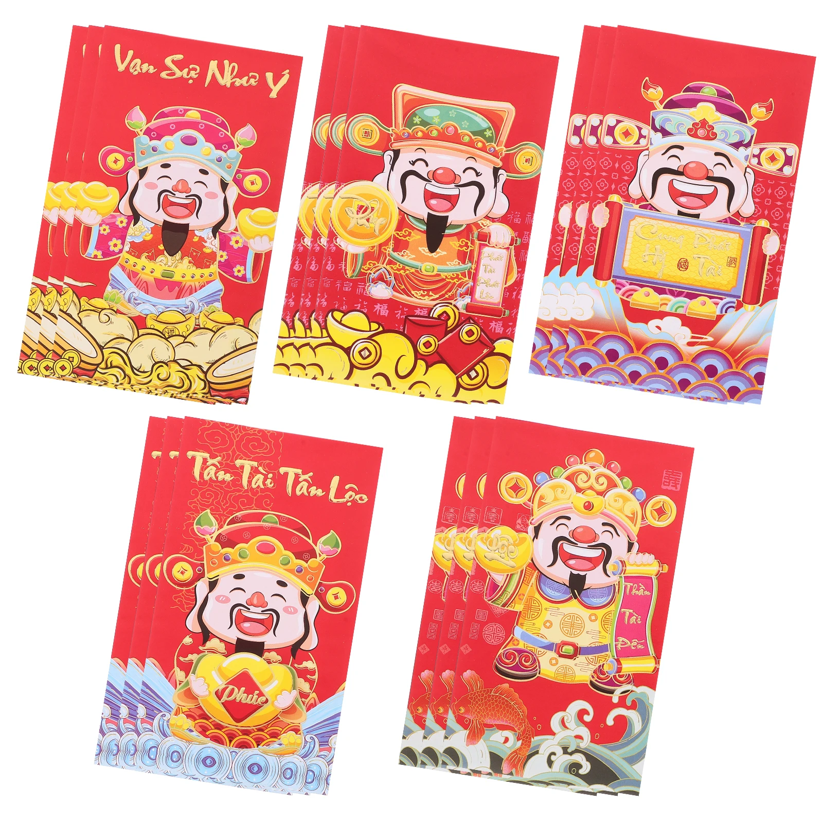 

36pcs New Year Red Envelopes 2025 Lucky Money Bags Chinese Paper Packets Festive Thick Traditional Red for Spring