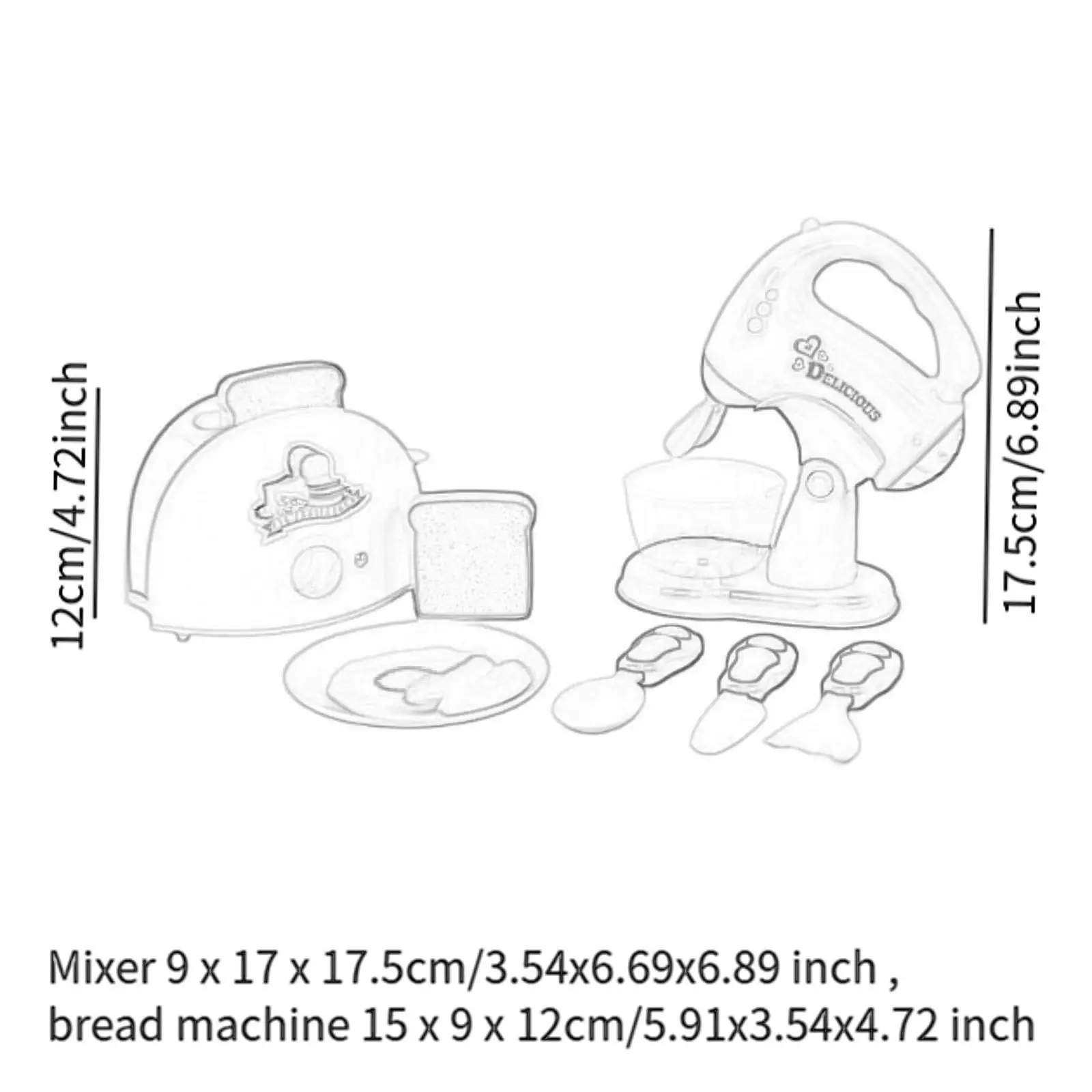 Keukenspeelgoed Realistische geschenken Educatief speelgoed Blender Kleine apparaten Speelgoed voor meisjes Jongens Kinderen Kinderen van 3 4 5 6 7 8 Kleuterschool