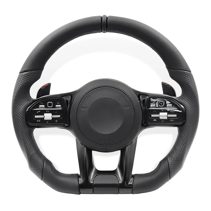 Car Steering Wheel for Mercedes Benz AMG W212 W204 W205 W222 W166 W167 W177 W253 A/B/C/E/S/G/V Class cls glc gle gls gla cla glk